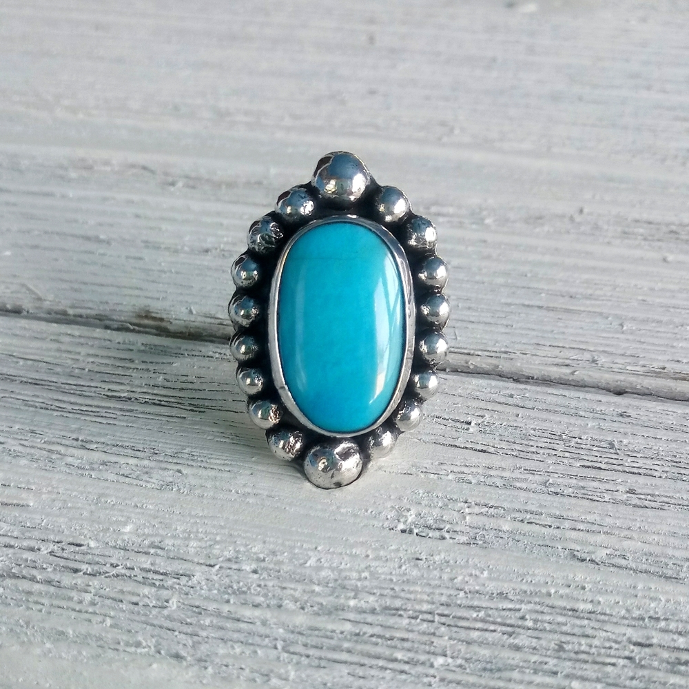 Handcrafted Sterling Silver Turquoise Ring